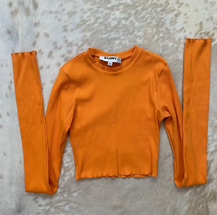 KEN TANGERINE CROP TOP